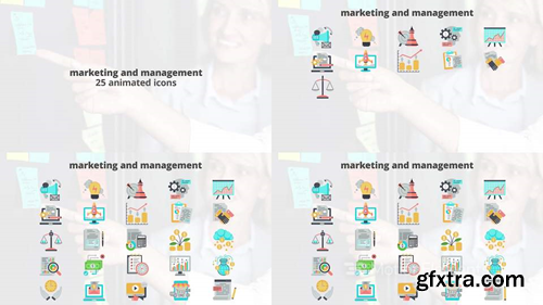 me14680873-marketing-management-flat-animation-icons-montage-poster