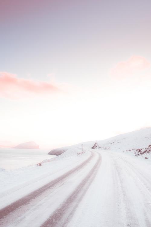 View of a road covered by snow - 2223835