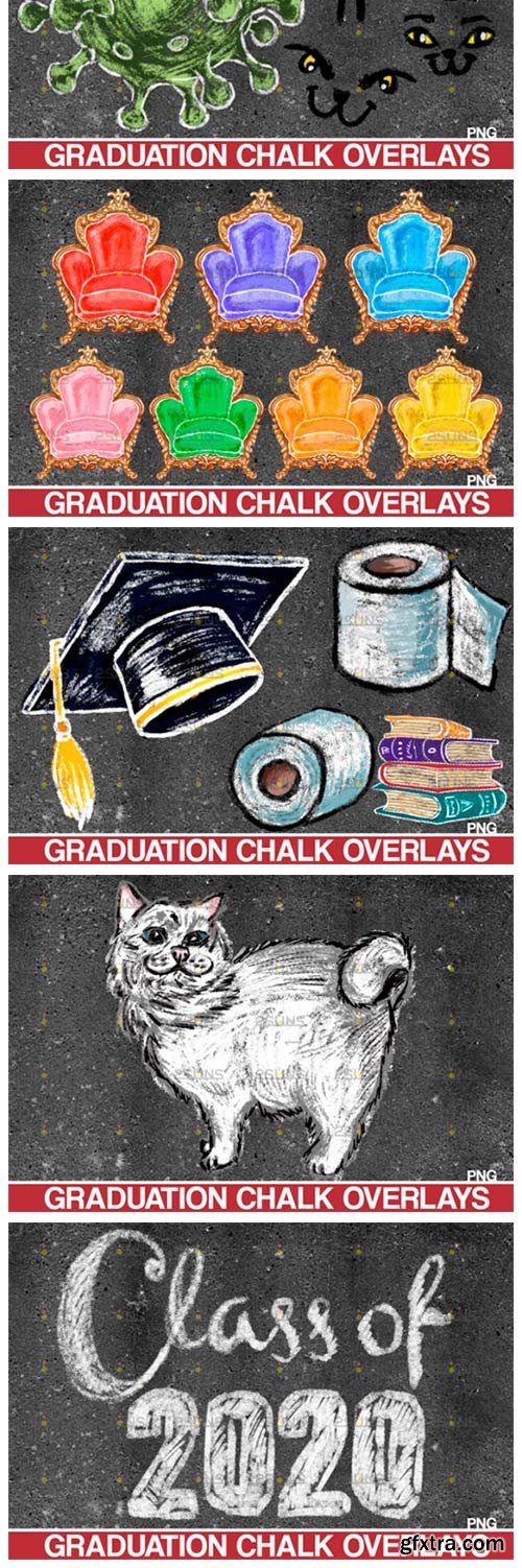 Overlay Graduation Sidewalk Chalk Art 4253189 (4253365)