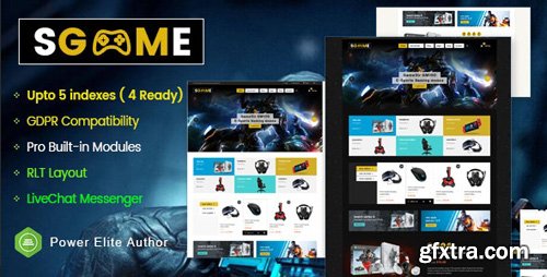 ThemeForest - SGame v1.0.1 - Responsive Accessories Store OpenCart Theme (Include 3 mobile layouts) - 25820374