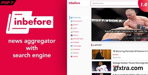 CodeCanyon - InBefore v1.0.4 - News Aggregator with Search Engine - 24809255 - NULLED