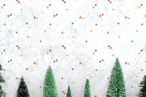 Festive Christmas decorated background mockup - 520063