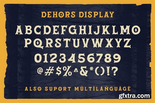 CreativeMarket - Dehors - Western Display Typeface - 4977544