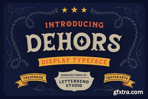 CreativeMarket - Dehors - Western Display Typeface - 4977544