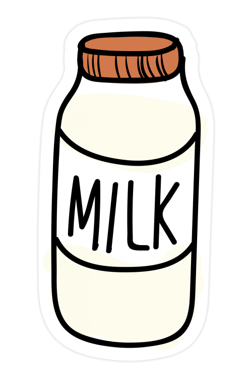 Bottle of milk isolated on transparent background - 2034483