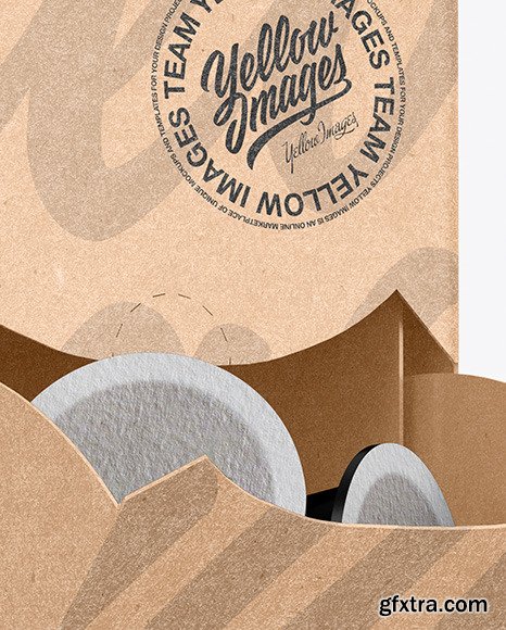 Kraft Box With Coffee Capsules Mockup 59272