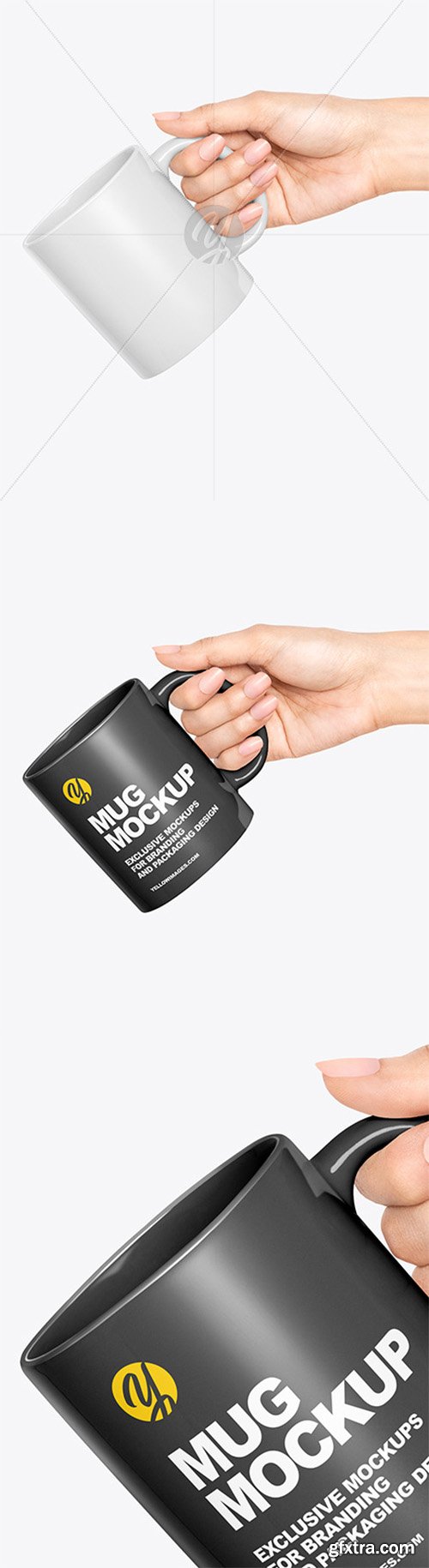 Matte Mug in a Hand Mockup 61132