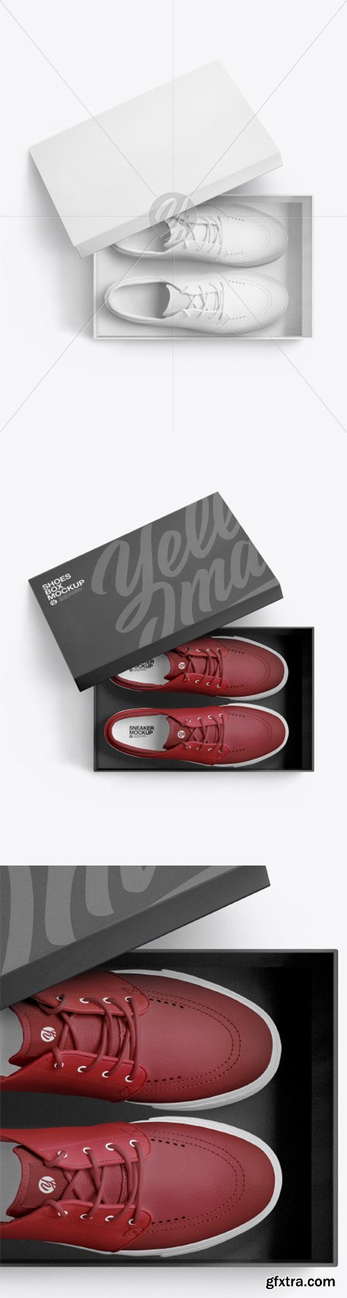 Sneakers Shoes w/ Box Mockup 60996