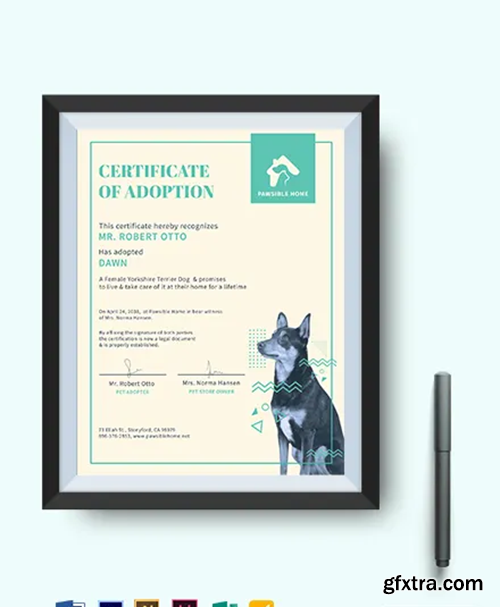 Dog-Adoption-Certificate-Template