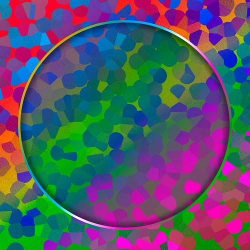 Round frame on abstract background vector - 1214465