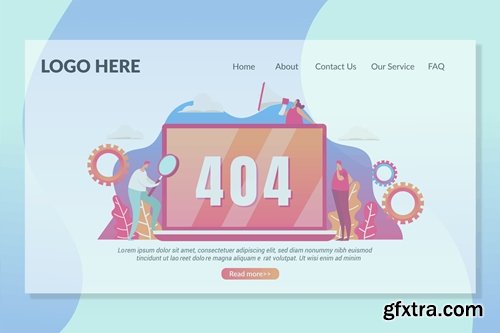 404 Not Found Page - Landing Page