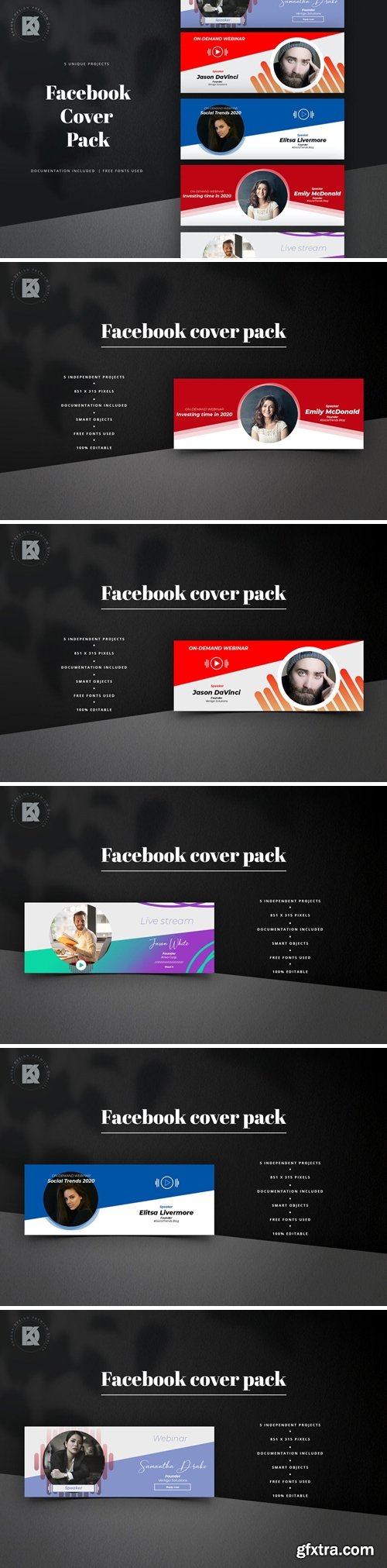 Webinar Livestream Facebook Cover Pack / Kit