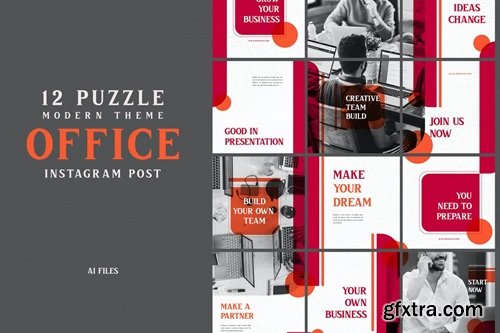 Modern Puzzle Theme - Office Instagram Post