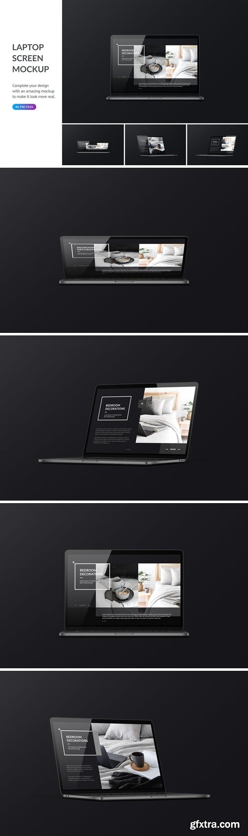 Dark Laptop Mockup