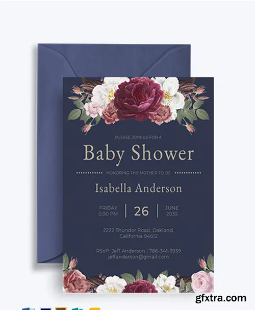 Vintage-Roses-Shower-Invitation-Template