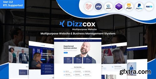 CodeCanyon - Dizzcox v2.2 - Multipurpose Website & Business Management System CMS - 25986228