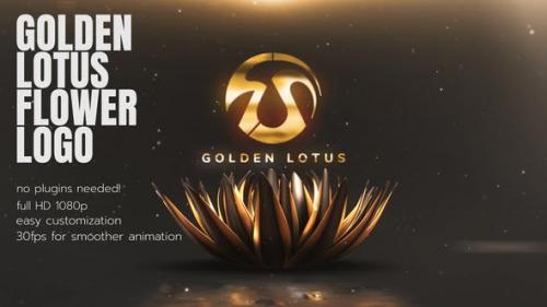 Videohive - Golden Lotus Flower Opener