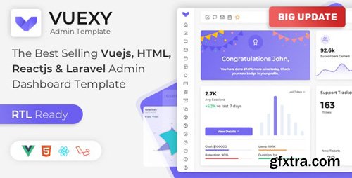 ThemeForest - Vuexy v5.3 - Vuejs, React, HTML & Laravel Admin Dashboard Template - 23328599