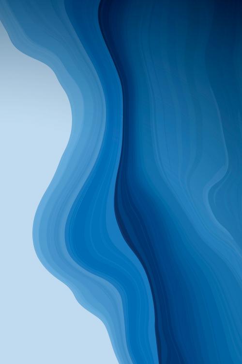 Blue fluid patterned background vector - 1219746
