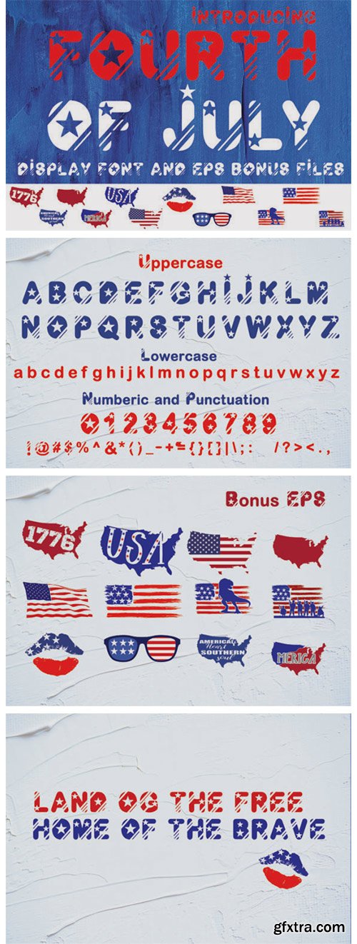 Fourth of July Font