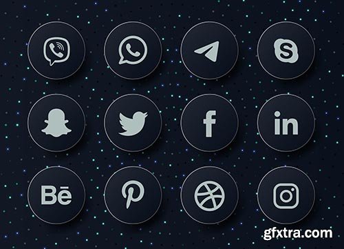Social media icons and logo collection