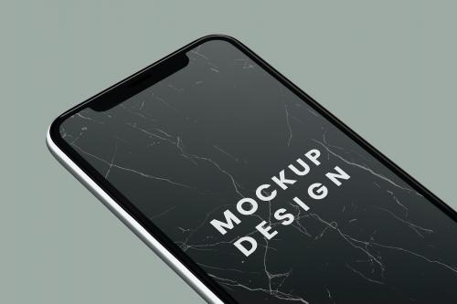 Black screen smartphone mockup design - 524146