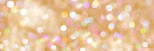 Gold glitter bokeh background social banner - 2280994