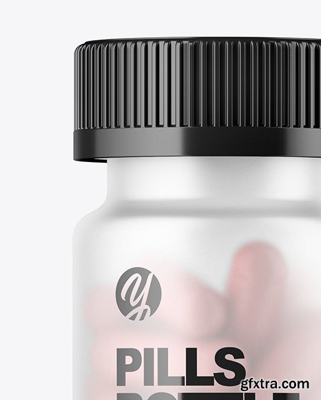 Frosted Pills Bottle Mockup 56645