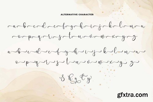 Shanley - Romantic Calligraphy Font