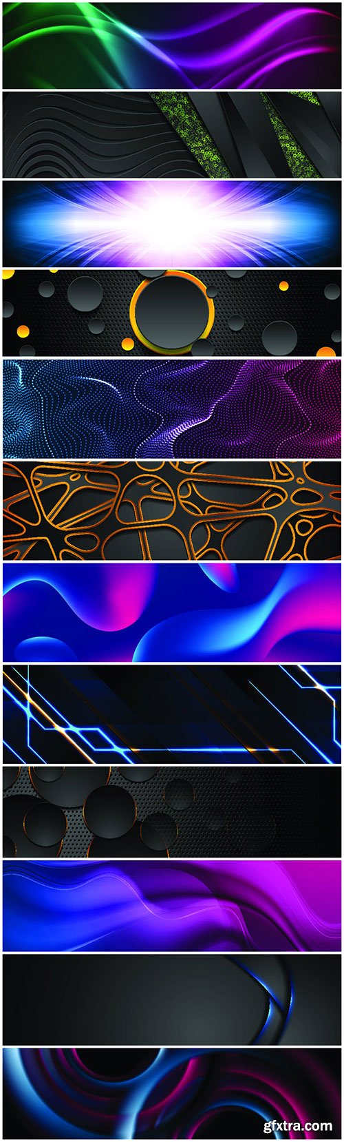 Shiny glowing abstract vector background