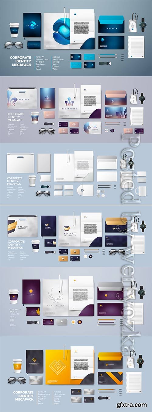 Corporate branding identity template