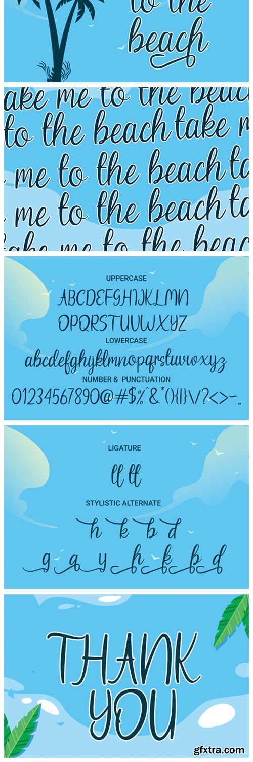 Beach Umbrella Font