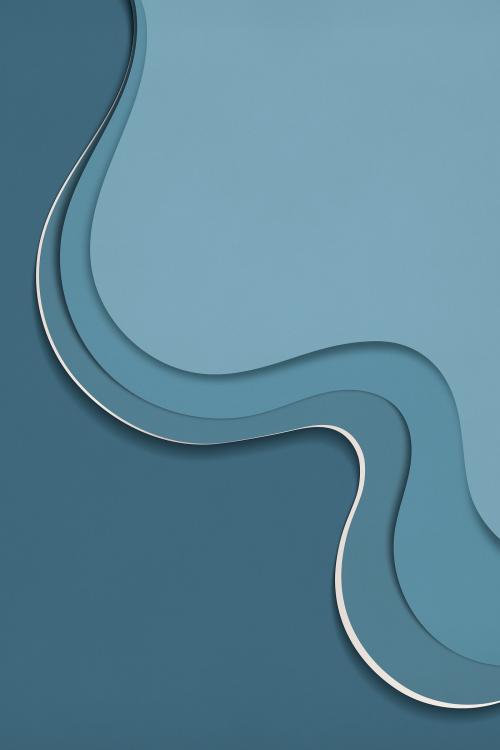 Abstract blue curve background vector - 2050192