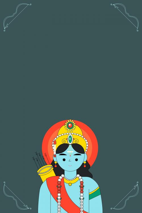 Lord Ram Diwali festival background vector - 1180542