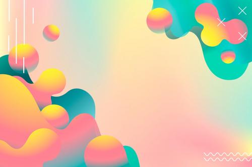 Colorful vibrant summer poster vector - 1186510