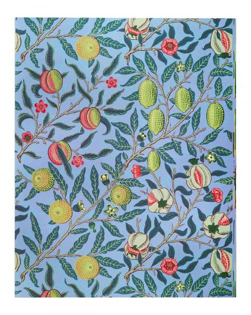 Vintage fruit illustration wall art print and poster design remix from the original artwork by William Morris. - 2271440