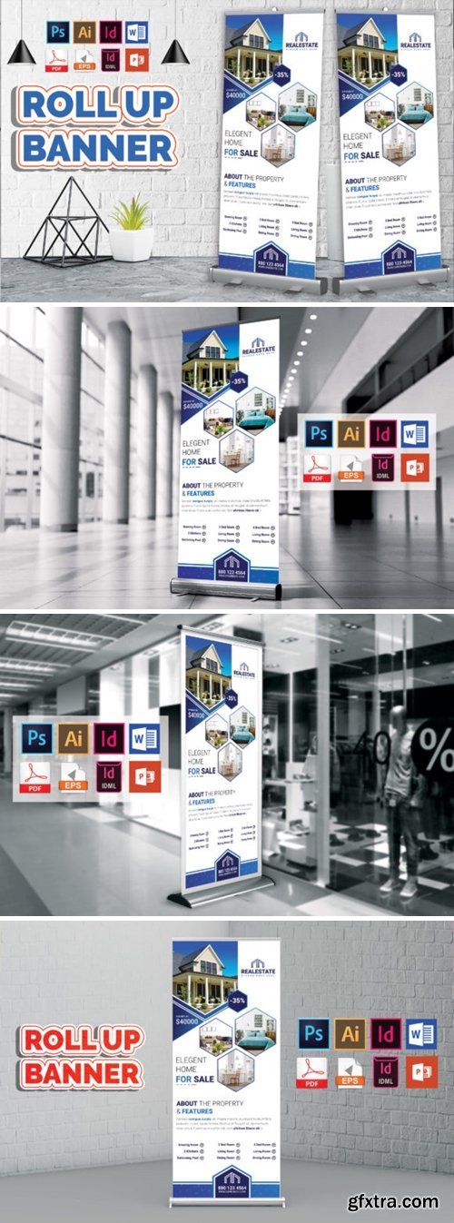 Real Estate Roll Up Banner Vol-01