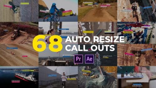 Videohive - Auto Resizing Call-Outs l MOGRT for Premiere Pro