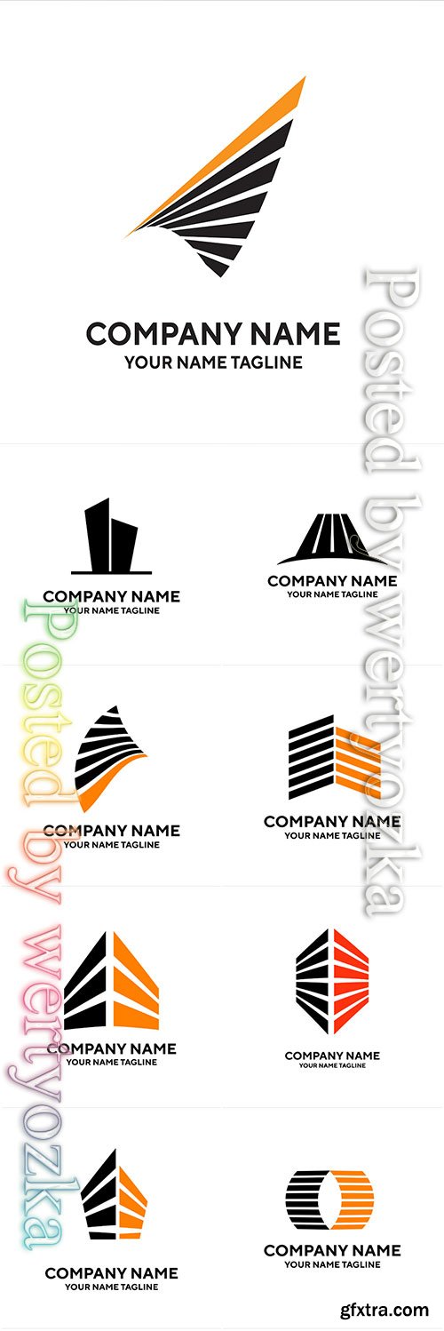 Company name logos vector illustration