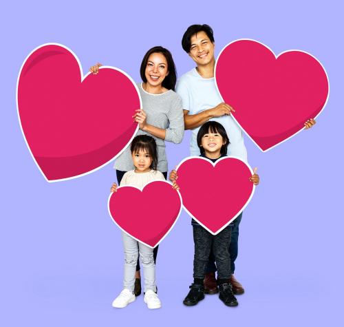 Happy family expressing their love - 504397