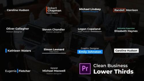 Videohive - Clean Business Lower Thirds - For Premiere Pro