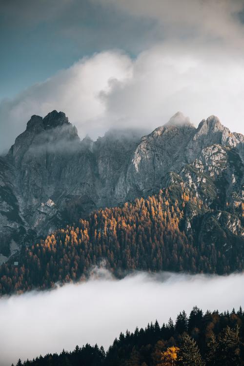 Beautiful landscape with clouds, Dolomites, Italy - 2092668