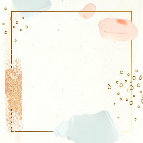 Golden frame on painting background vector - 1215998