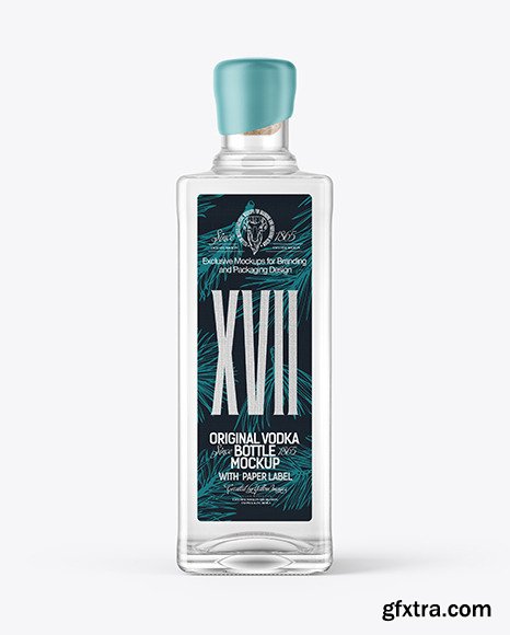 Square Vodka Bottle Mockup 61300