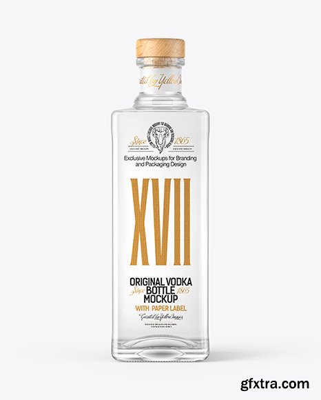 Square Vodka Bottle Mockup 61300