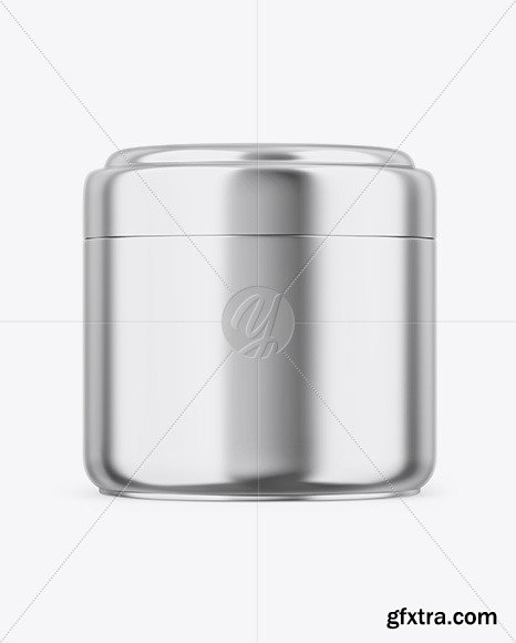 Metallic Cosmetic Jar Mockup 61265