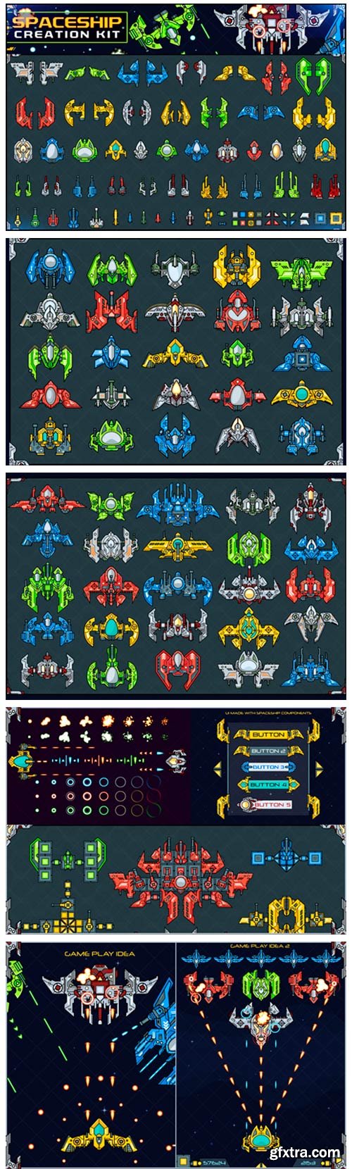 Spaceship Creation Kit - Game Assets 4272526