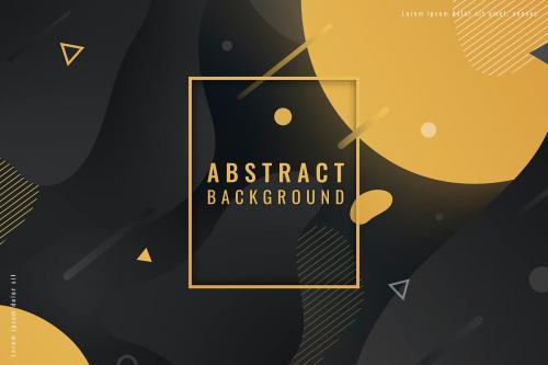 Abstract seamless patterned black background vector - 1199958