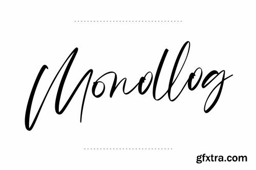 Monalls Script Signature Brush Font