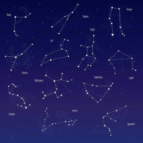 Astrological star signs vector set - 1201326